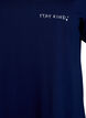 Organische Baumwoll-Nachthemd mit V-Ausschnitt, Blau, Packshot image number 2