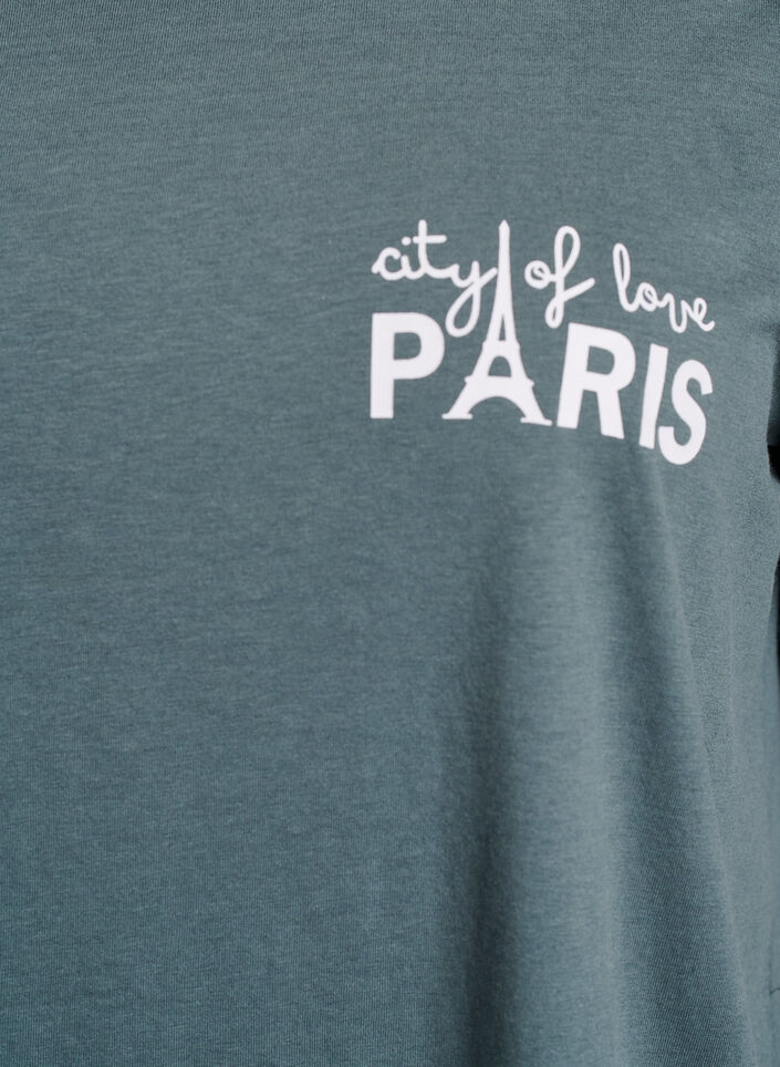 T-Shirt mit Print, Gr&uuml;n, Packshot image number 2