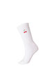 Socken aus Baumwolle mit Muster, Wei&szlig;, Packshot image number 0