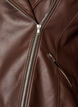 Bikerjacke aus Kunstleder, Braun, Packshot image number 2