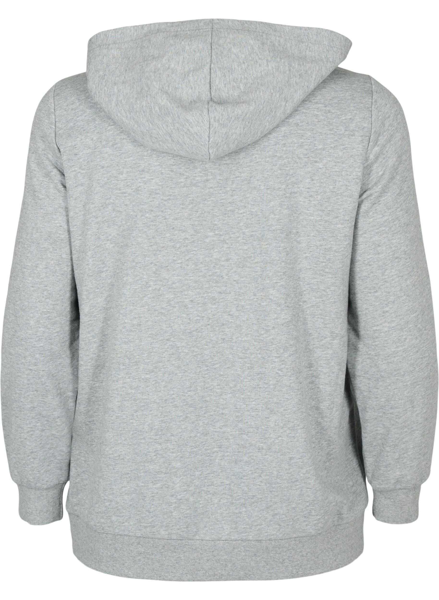 ZizziSweat-Hoodie, Light Grey Melange, Packshot image number 1