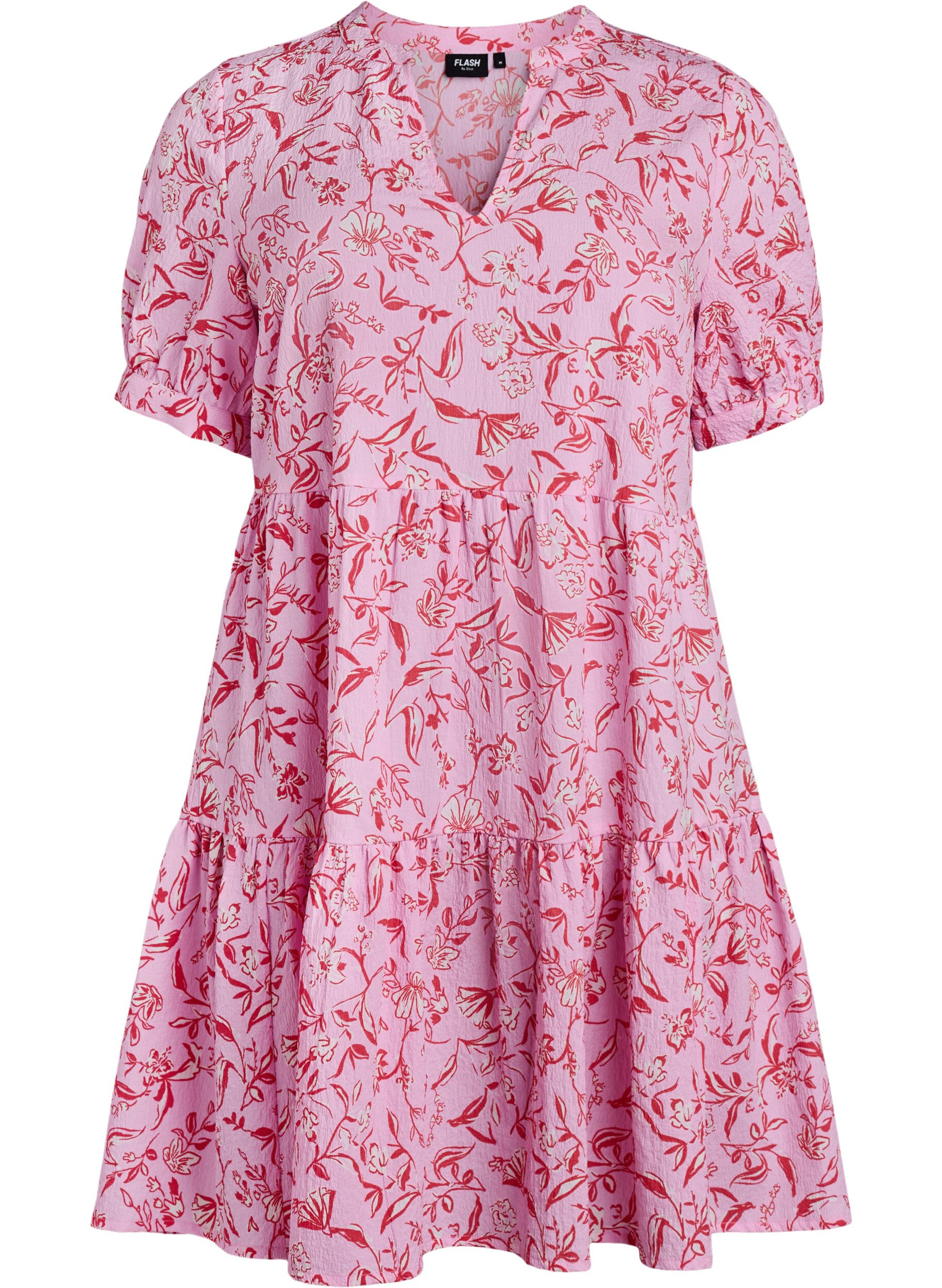 ZizziFLASH - Kurzes A-Linien-Kleid, Lila, Packshot image number 0