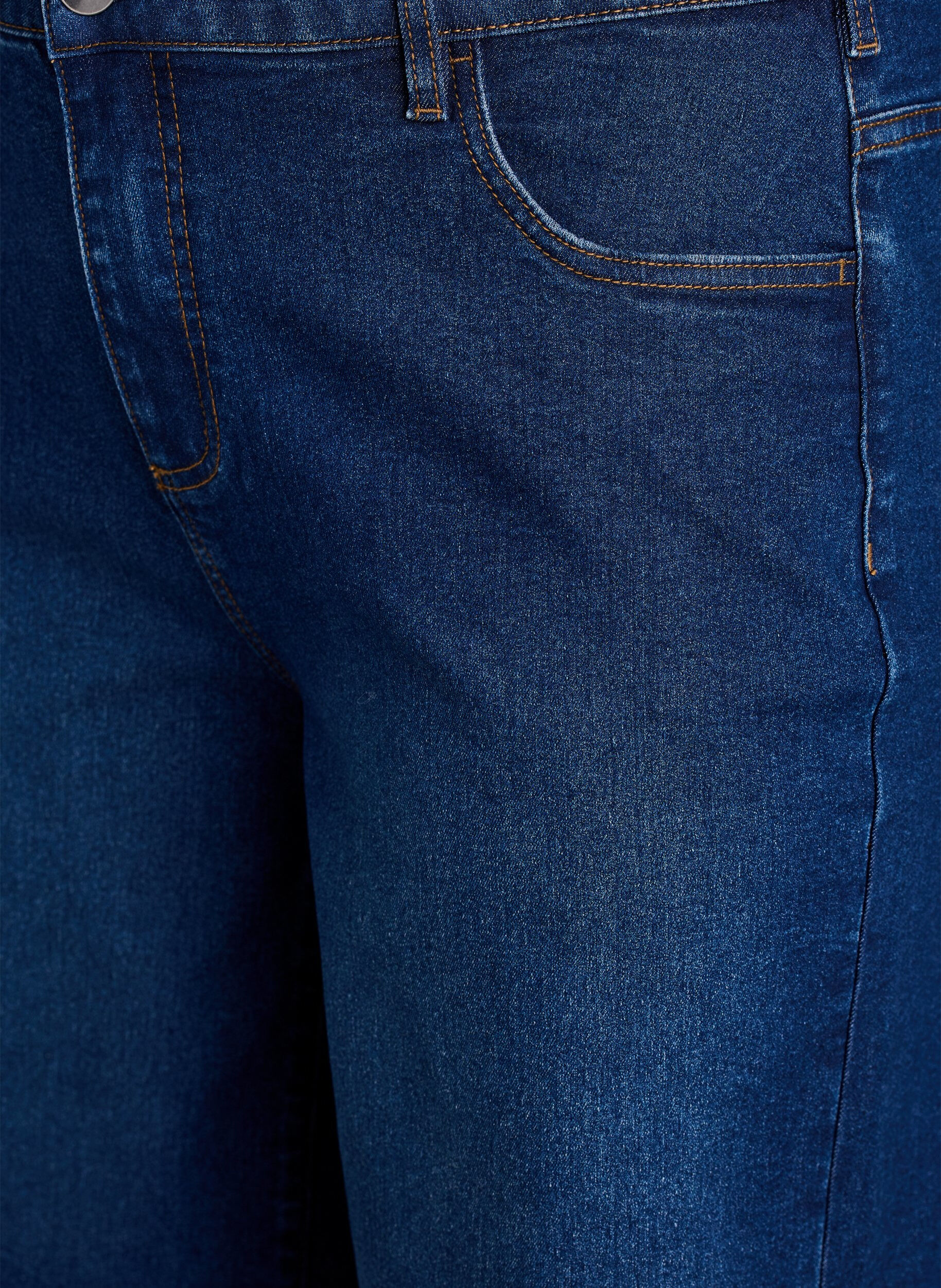ZizziFLASH - Locker sitzende Jeansshorts mit hoher Taille, Blau, Packshot image number 2