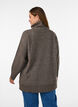 Locker gestrickter Pullover mit Rollkragen, Braun, Model image number 2