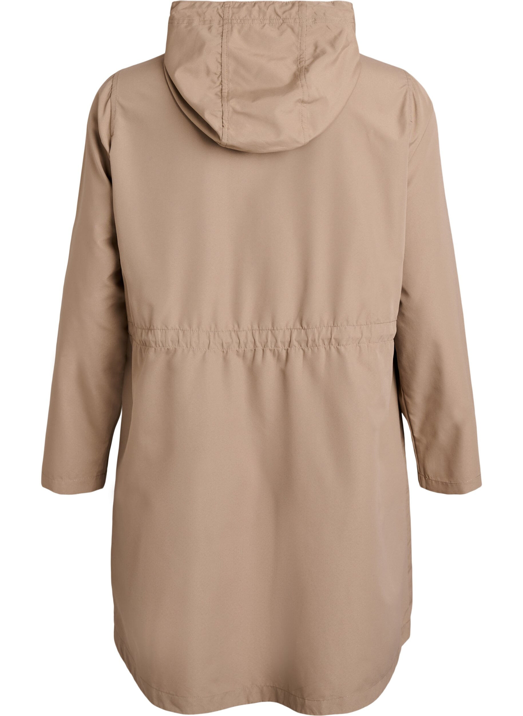 ZizziFLASH - Leichter Parka mit Kapuze, Braun, Packshot image number 1