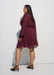 Kleid aus leichtem Webstoff mit R&uuml;schen und Bindeg&uuml;rtel, Rot, Model image number 2