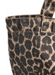 Denim Shopper mit Leopardenmuster, Braun, Packshot image number 2