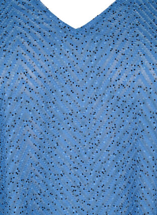 Gepunktete Bluse mit kurzen Ärmeln, Riverside Dot, Packshot image number 2