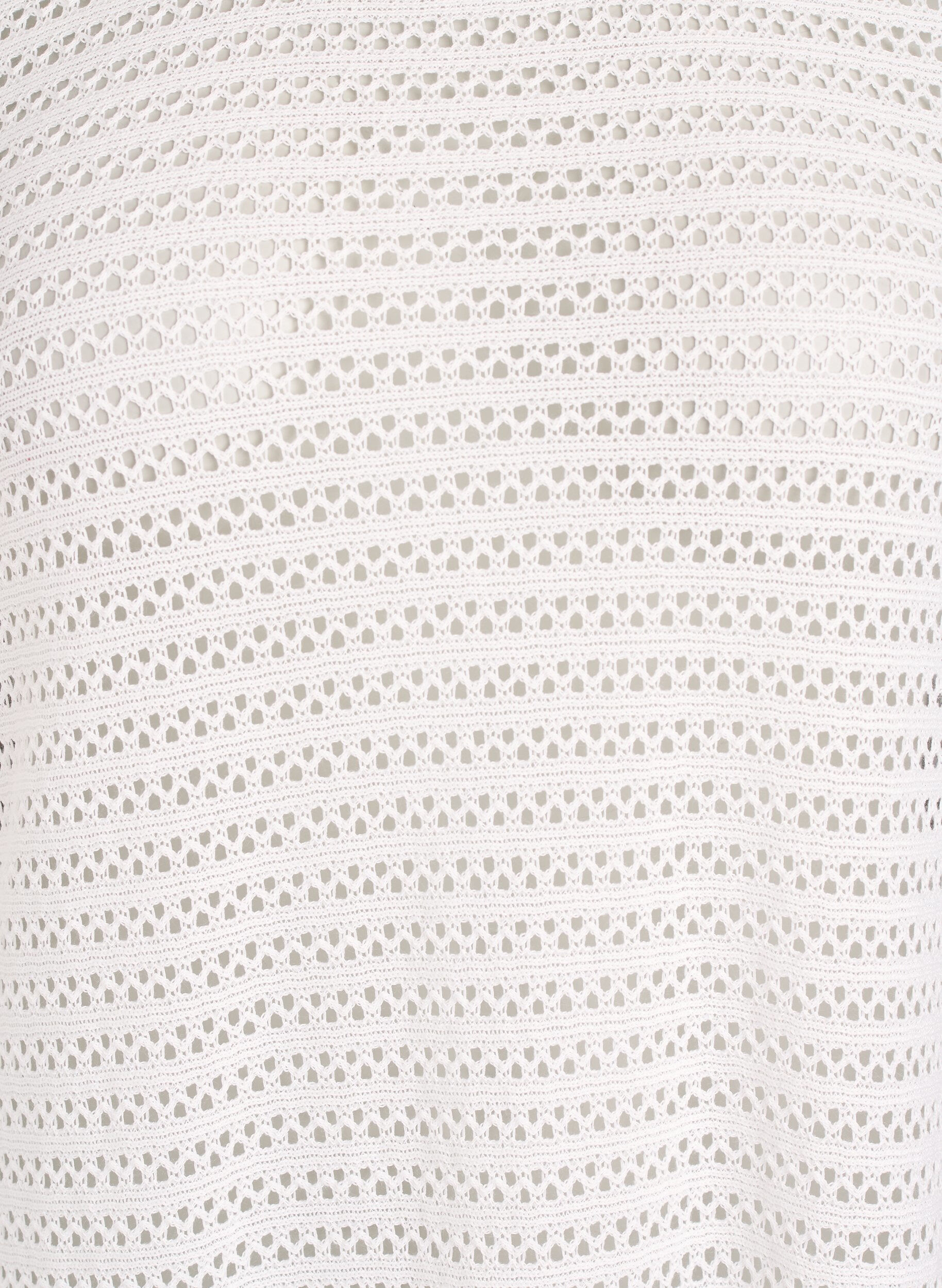 ZizziStrandkleid mit Lochstickerei und langen &Auml;rmeln, Beige, Packshot image number 2