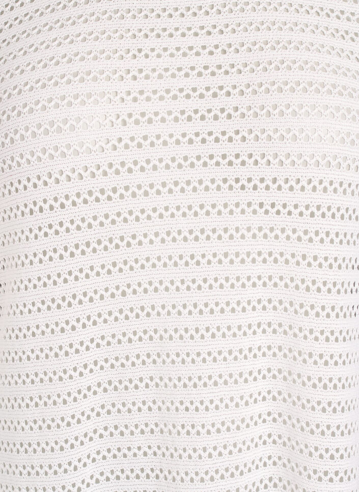 Strandkleid mit Lochstickerei und langen &Auml;rmeln, Beige, Packshot image number 2