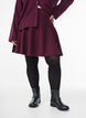 Kurzer Strickrock in A-Linie, Dunkles Bordeaux, Model image number 3
