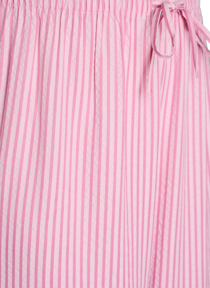 Lockere Pyjamahose aus Seersucker mit hoher Taille, Pink, Packshot image number 2