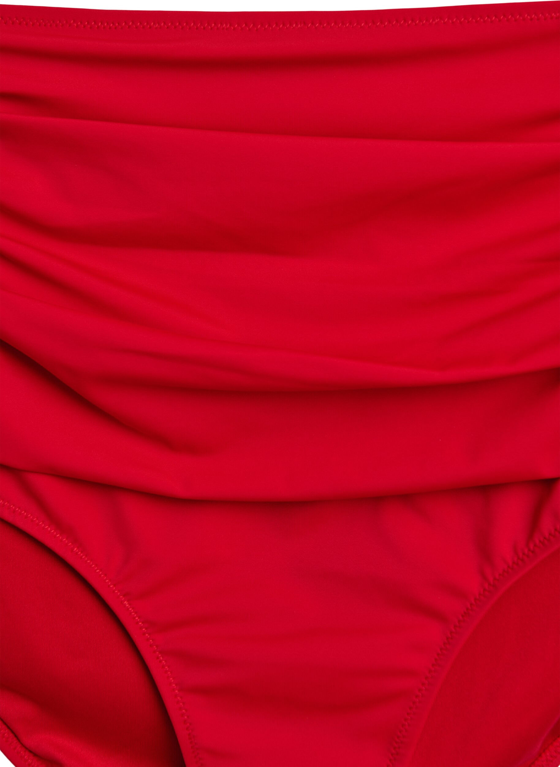 ZizziBikini-Unterteile mit hoher Taille, Rot, Packshot image number 2