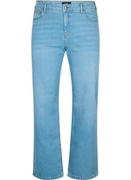 Gemma Jeans mit hoher Taille und gerader Passform, Light blue, Packshot