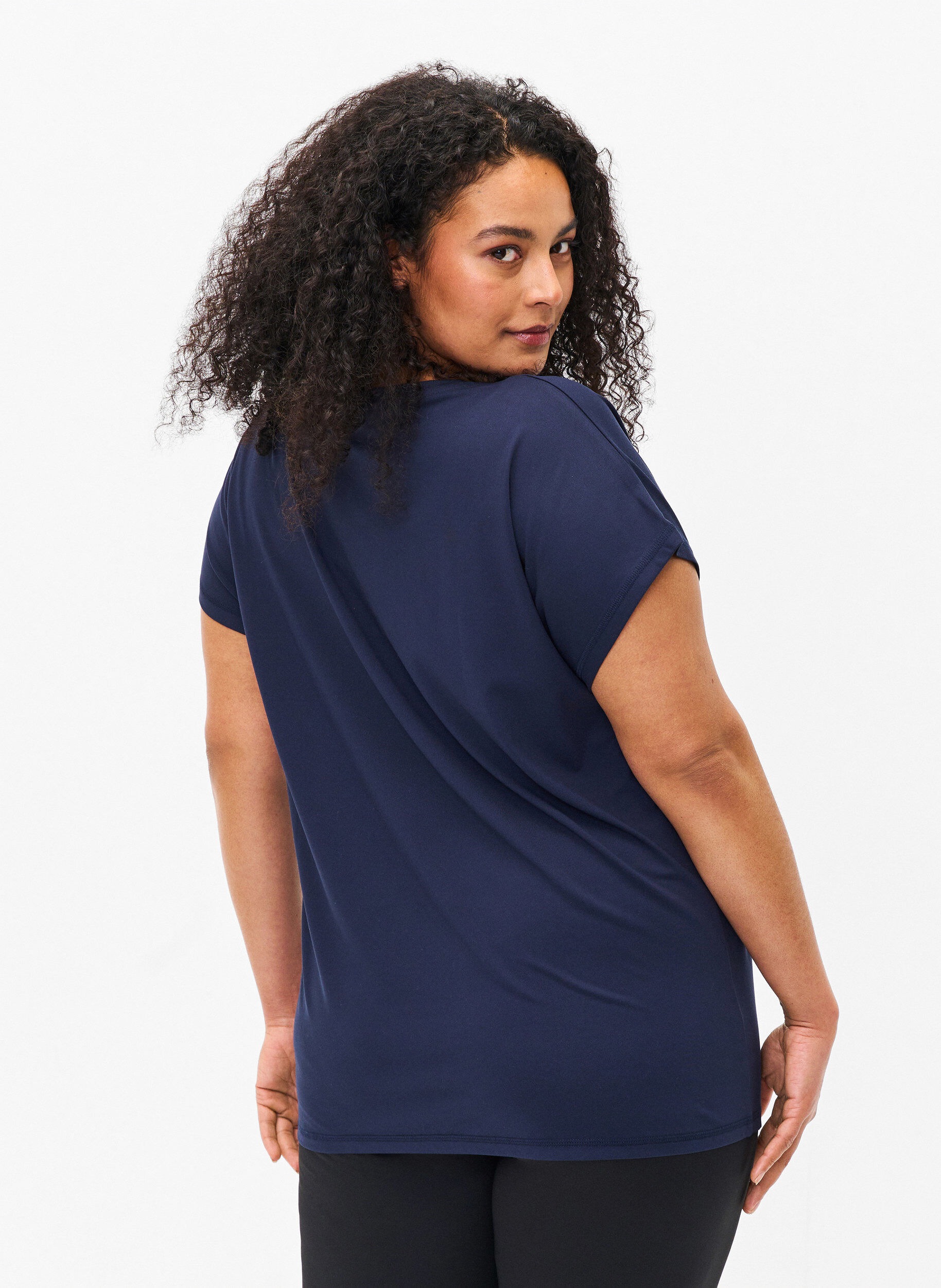 ZizziKurzarm Trainingsshirt, Blau, Model image number 2