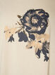 T-Shirt mit dekorativem Frontprint, Vanille, Packshot image number 2