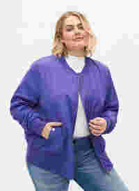 Bomberjacke mit Taschen, Purple Opulence, Model