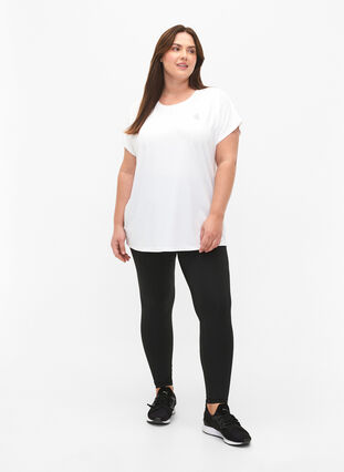 Kurzärmeliges Trainings-T-Shirt, Bright White, Model image number 2