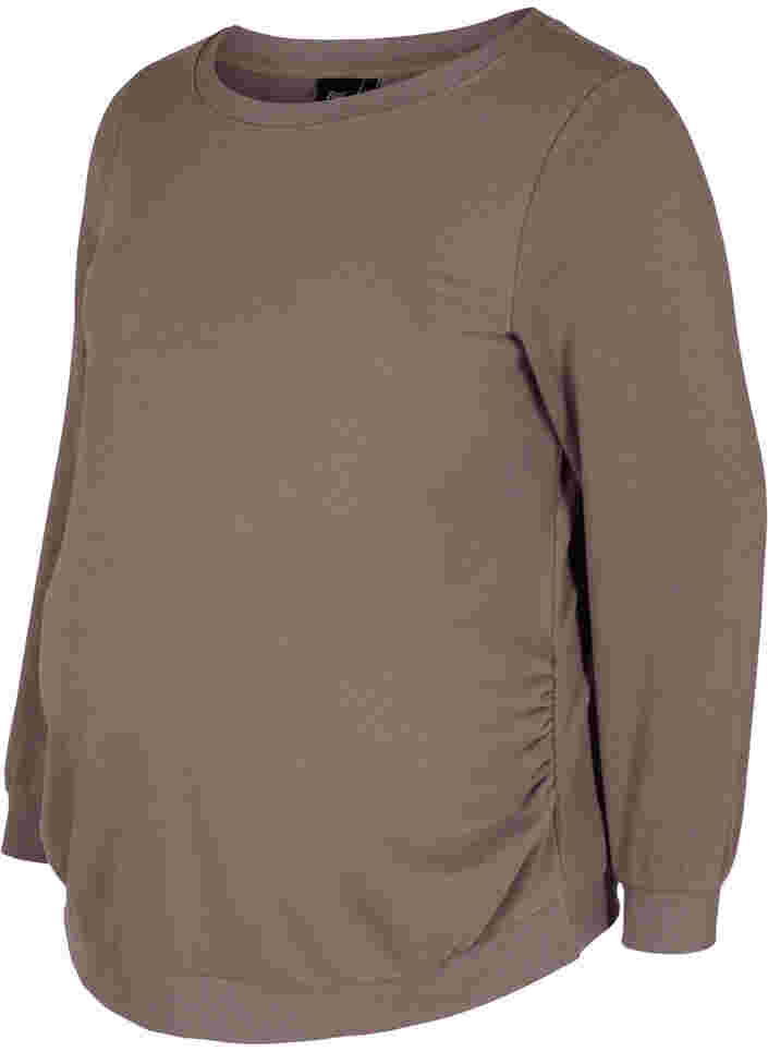 Schwangerschafts-Sweatshirt mit Rippbündchen, Iron, Packshot image number 0