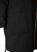 Langer Cardigan mit Kapuze und Rei&szlig;verschluss, Schwarz, Packshot image number 3
