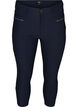 Slim Fit Caprihose aus Viskosemischung, Blau, Packshot image number 0