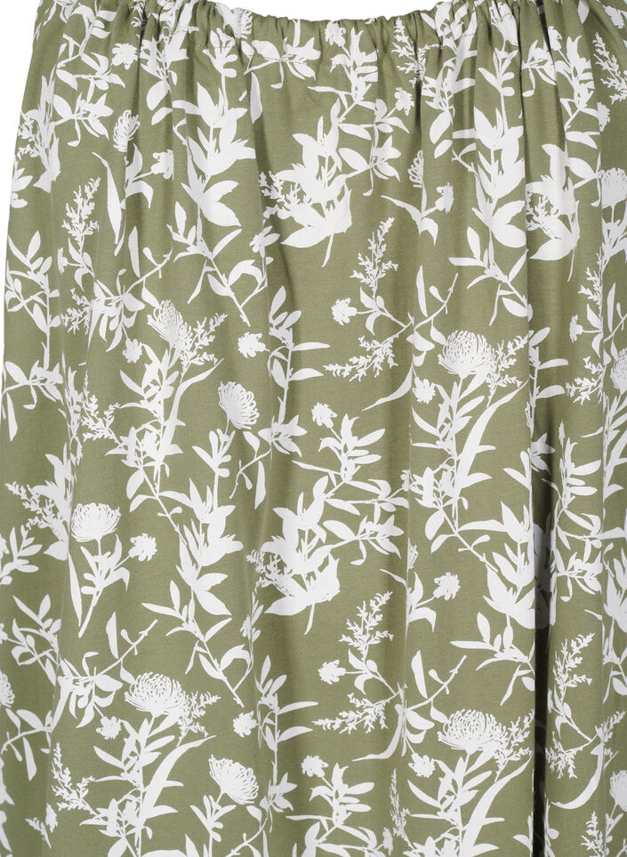 Midi-Tr&auml;gerkleid aus Bio-Baumwolle, Gr&uuml;n, Packshot image number 2