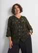 Bluse mit ausgefransten F&auml;den und Struktur, Gr&uuml;n, Model image number 0