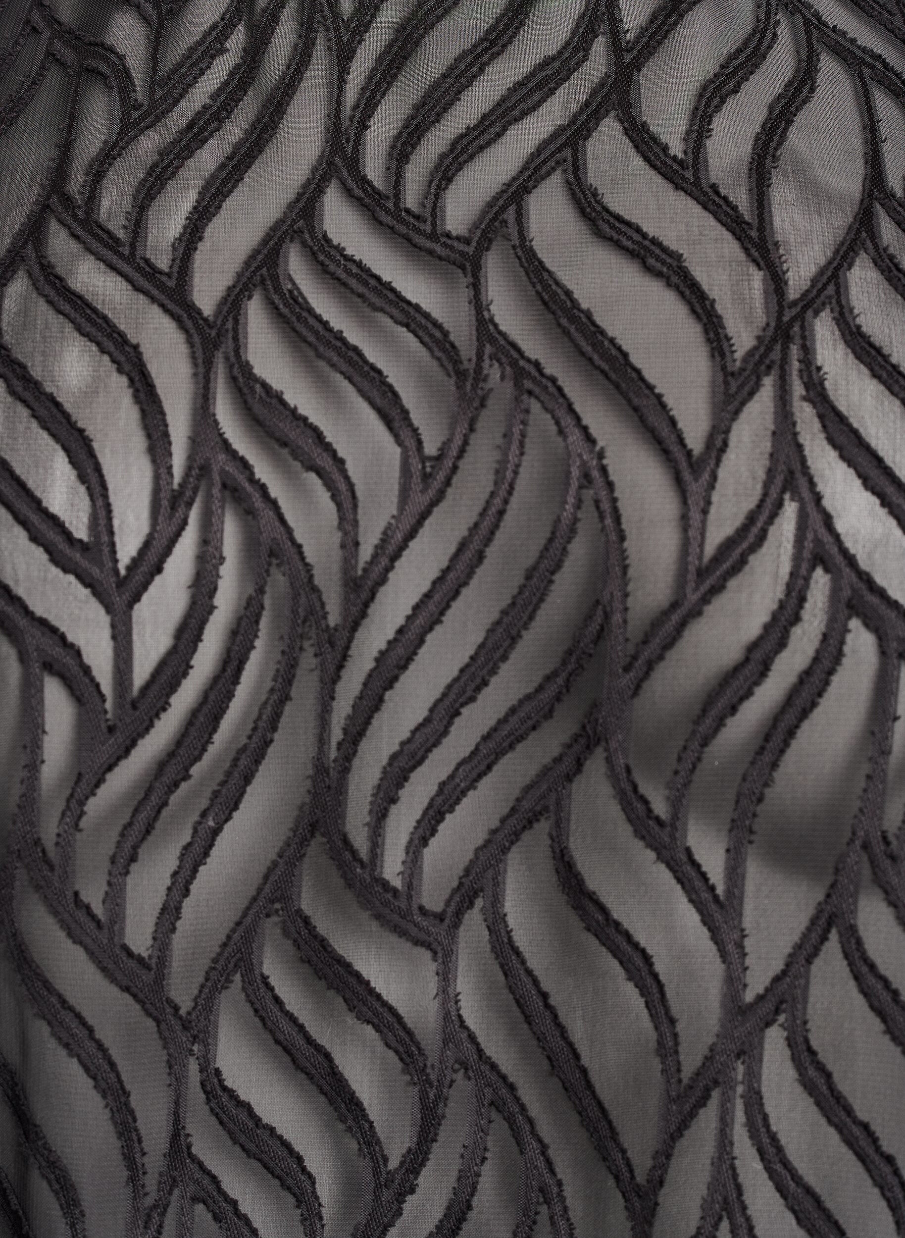 ZizziBluse aus Chiffon mit Strukturmuster, Schwarz, Packshot image number 2