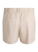 Hoch taillierte Bermudashorts aus Leinen und Viskose, Beige, Packshot image number 1