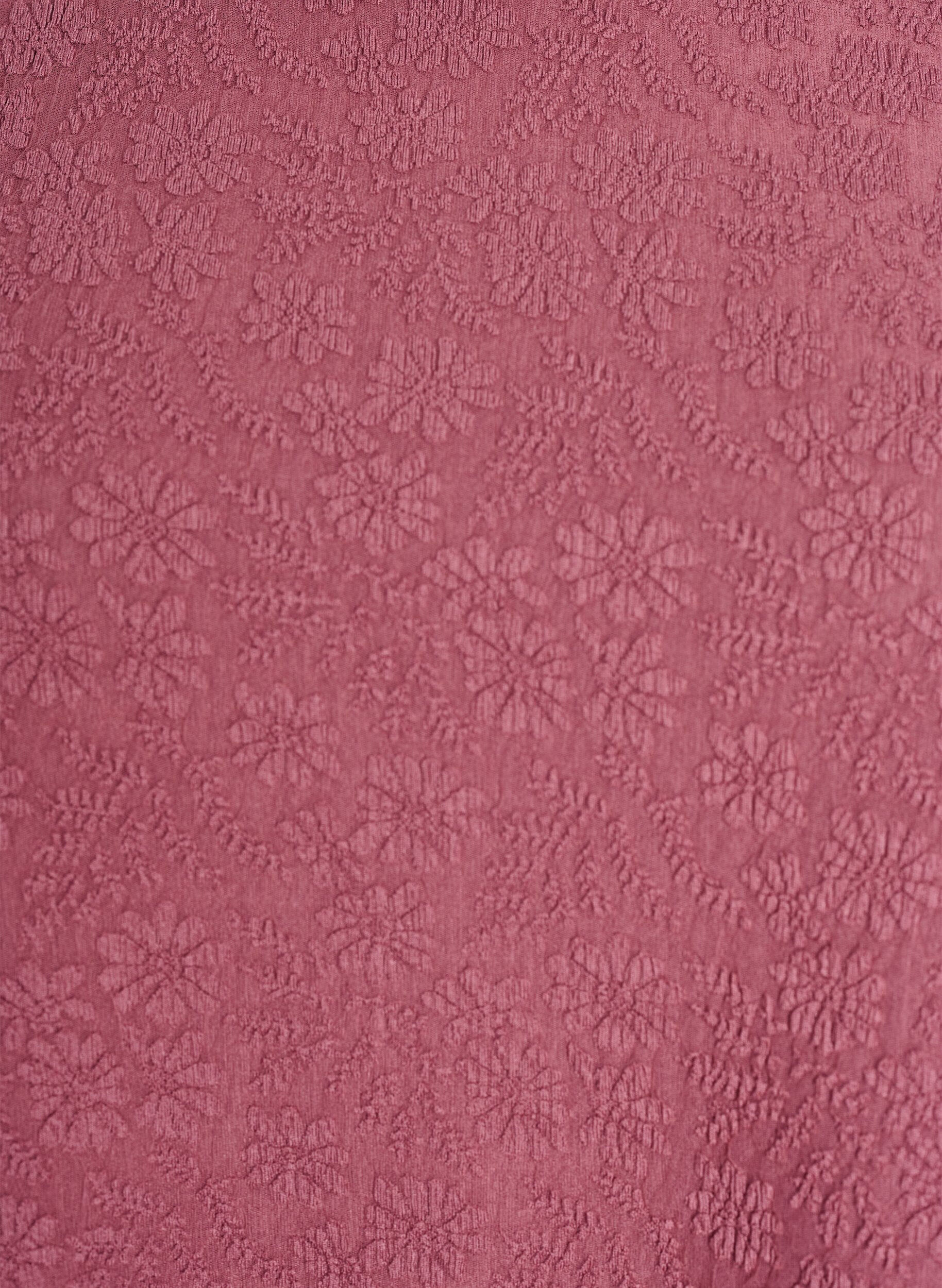 ZizziStrukturierte Bluse mit kurzen &Auml;rmeln, Rot, Packshot image number 2