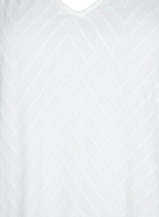 Bluse mit langen Ärmeln und Rüschendetails, Bright White, Packshot image number 2