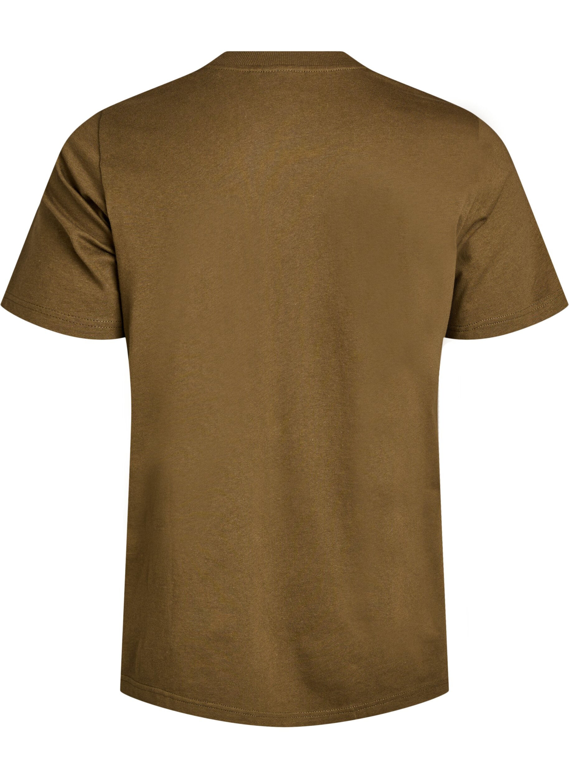 ZizziBasic-T-Shirt aus Baumwolle mit Rundhalsausschnitt, Gr&uuml;n, Packshot image number 1