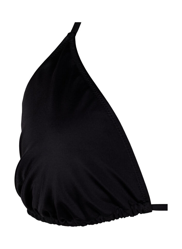Triangel-Bikinioberteil, Schwarz, Packshot image number 2