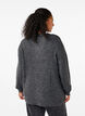 Melange-Pullover mit Rundhalsausschnitt, Dark Grey Black Mel., Model image number 1