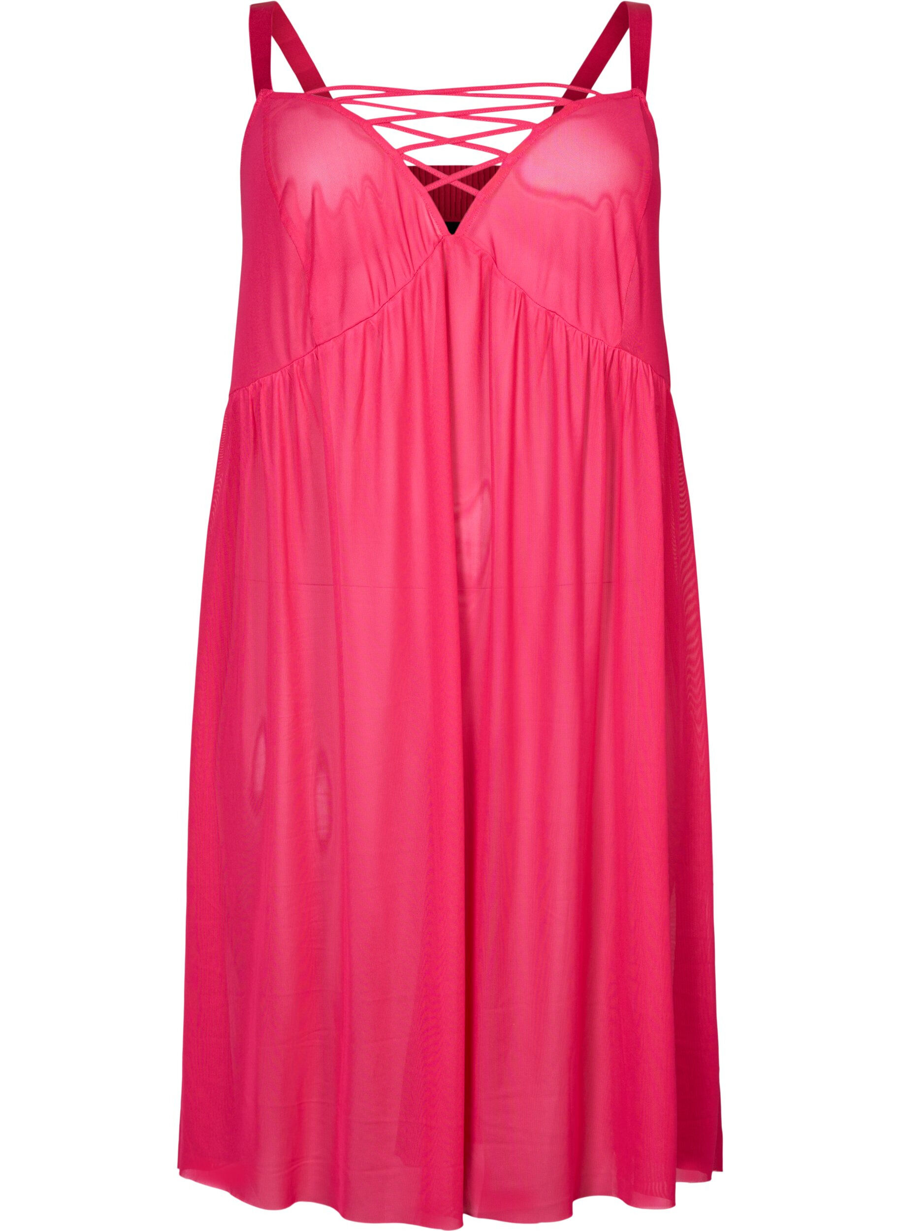 ZizziMesh Nachthemd mit String-Details, Jazzy, Packshot image number 0