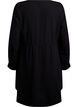 Knielanges Kleid mit Bindegürtel, Schwarz, Packshot image number 1
