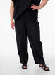 FLASH - Gerade geschnittene Hose mit hoher Taille, Schwarz, Model image number 2