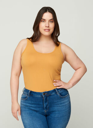 Einfarbiges Basictop, Spruce Yellow, Model image number 0