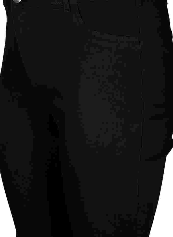 Super Slim Amy Jeans mit hoher Taille, Black, Packshot image number 2