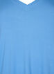Geripptes T-Shirt aus Viskose mit V-Ausschnitt, Marina, Packshot image number 2