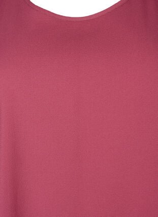 Bluse mit kurzen Ärmeln und Rundhalsausschnitt, Dry Rose, Packshot image number 2