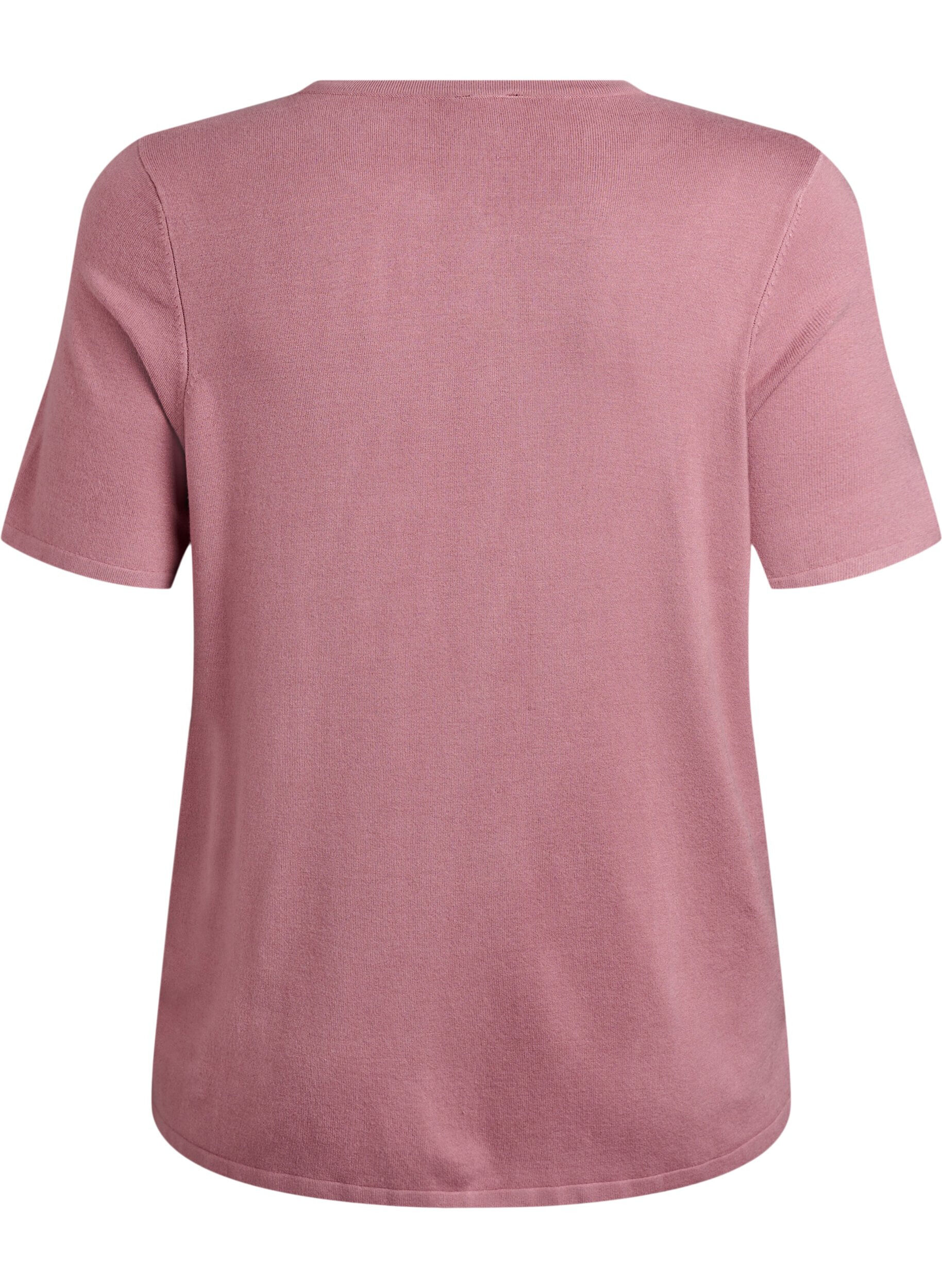 ZizziKurz&auml;rmelige Strickjacke aus Viskose, Rot, Packshot image number 1