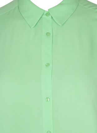 Lange Hemdbluse aus Viskose mit 2/4-Ärmeln, Summer Green, Packshot image number 2