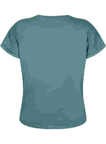 Lockeres T-Shirt mit Broderie anglaise, Sea Pine, Packshot image number 1