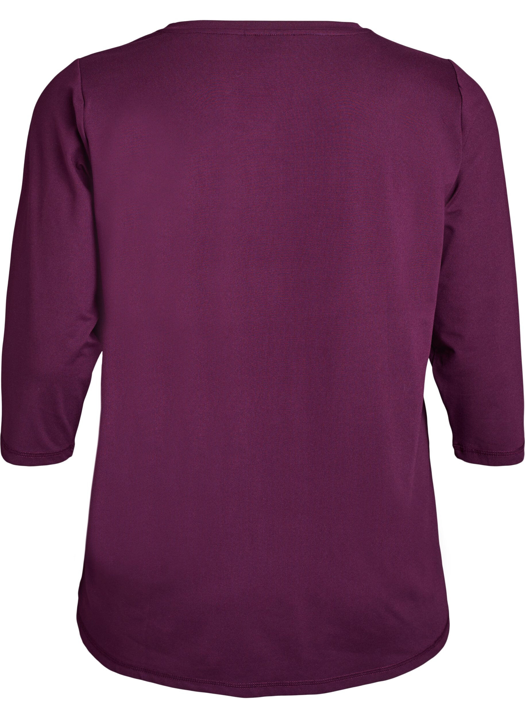 ZizziTrainingsshirt mit 3/4-&Auml;rmeln, Lila, Packshot image number 1