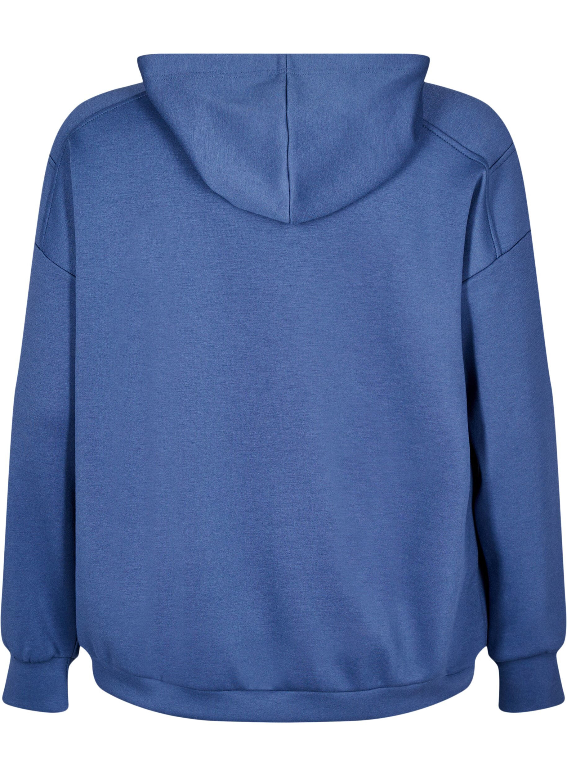 ZizziSportlicher Hoodie, Vintage Indigo, Packshot image number 1