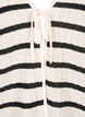 Gestreifte Strickjacke mit Bindeband, Sand Black Stripe, Packshot image number 2