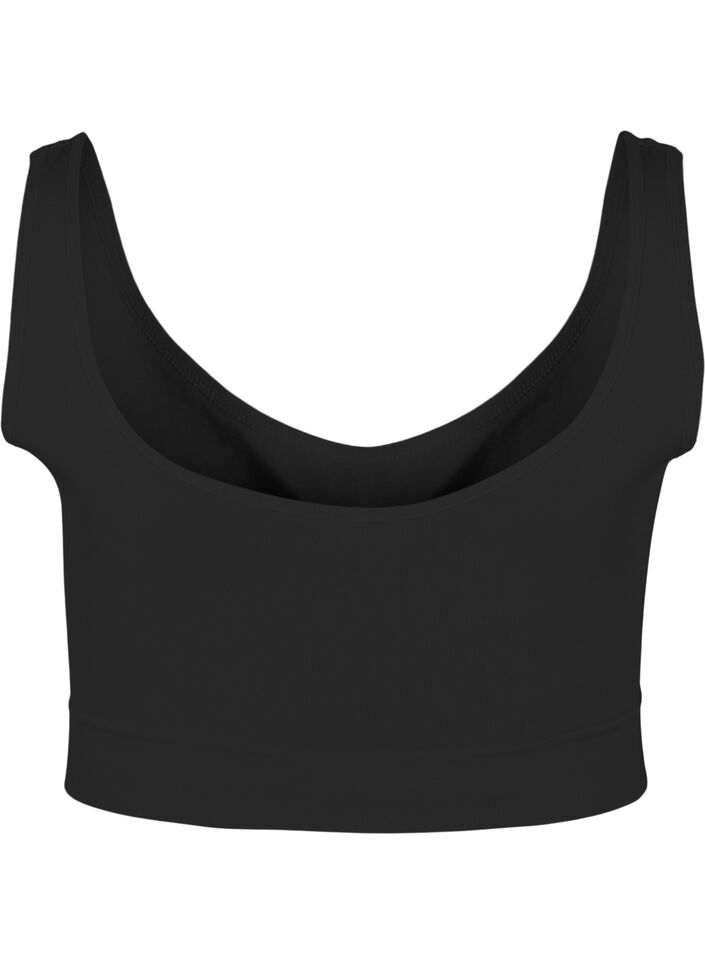 Weicher BH ohne Wattierung, Schwarz, Packshot image number 1