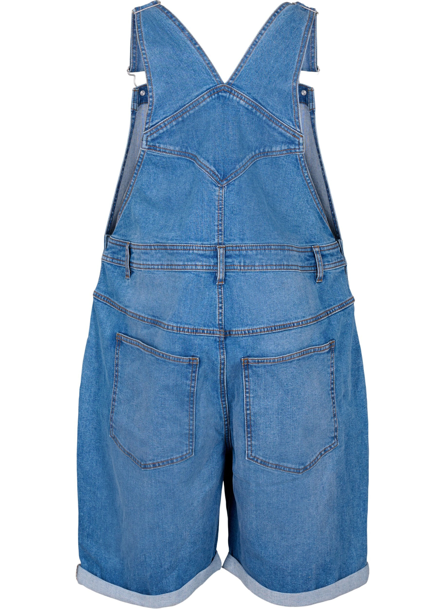 ZizziDenim Overalls Kurze Hosen, Blau, Packshot image number 1