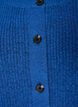 Rippenstrick Strickjacke mit Kn&ouml;pfen, Blau, Packshot image number 2